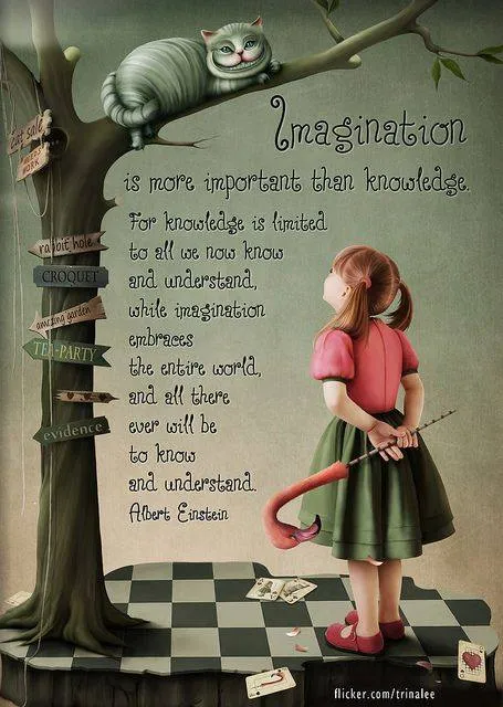 Knowledge is not power, imagination is