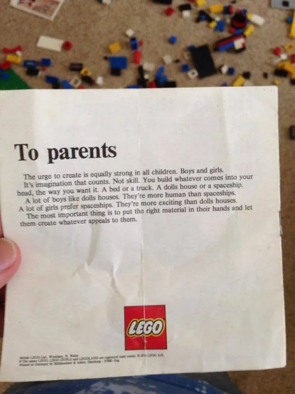 Letter from Lego